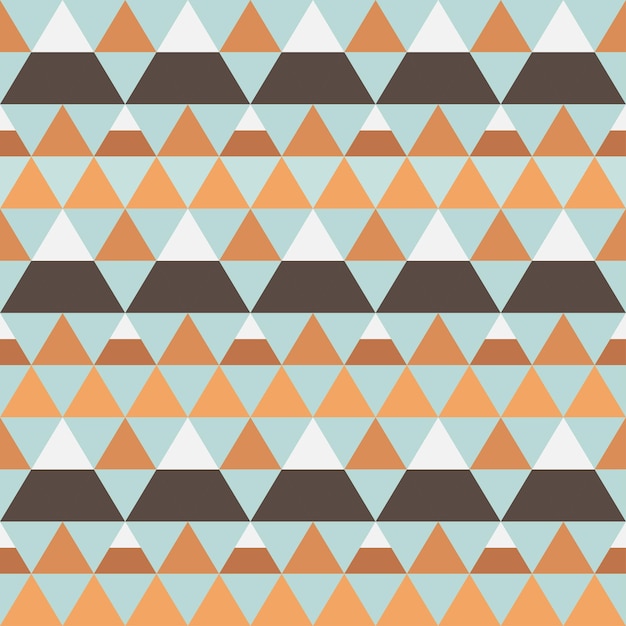 Geometric triangle mountain shape seamless pattern, abstract vector background