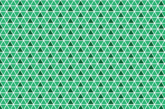 Geometric Triangle Pattern in Shades of Green