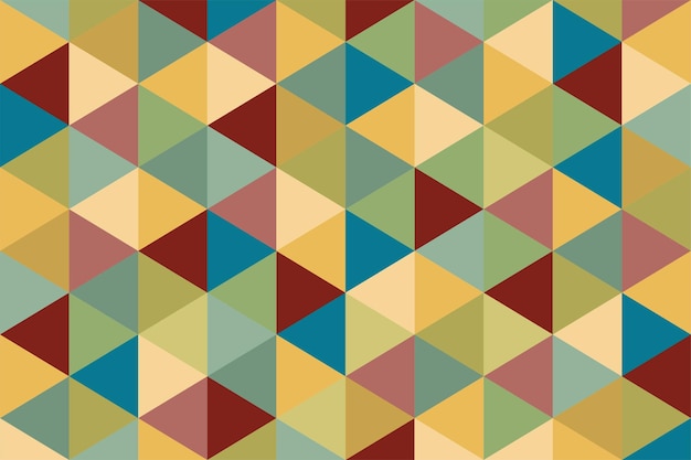 Geometric triangle retro background Mosaic vintage background for poster banner flyer card