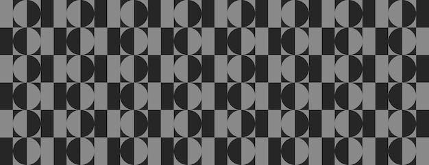 Geometric vector background with black and gray circular patterns