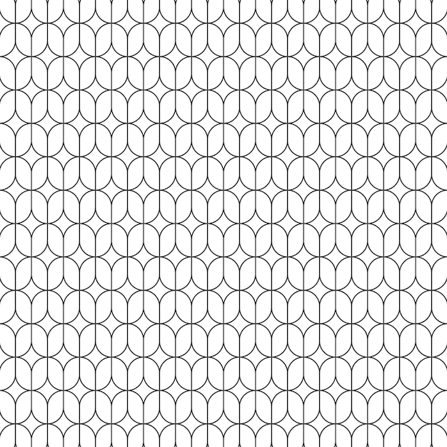 Geometric Vintage Shape Linear Seamless Pattern Background