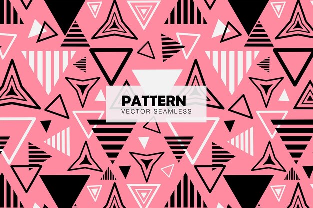 geometrical triangle shapes abstract seamless repeat pattern
