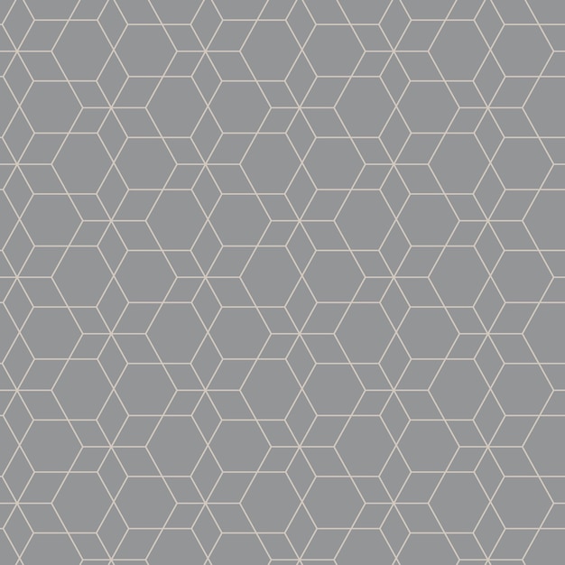 Geometrical vector seamless patterns on a gray background. Modern illustrations for wallpapers, flyers, covers, banners, minimalistic ornaments, backgrounds.