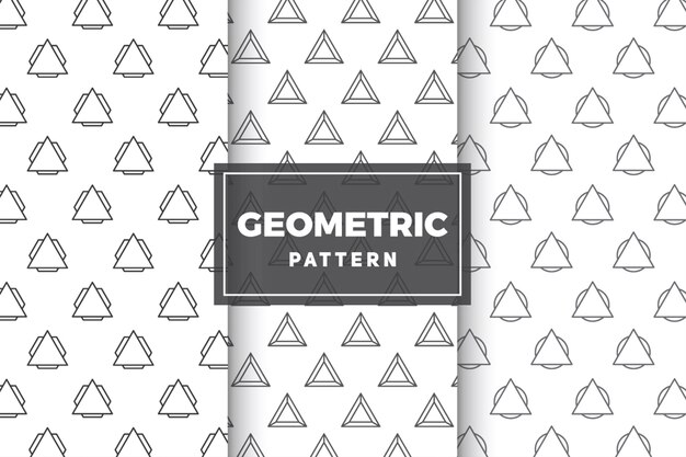 Geometrik Desen Seti. Basit, Minimalist Tasarımlar.