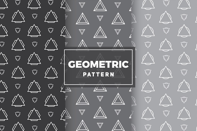 Geometrik Desen Seti. Basit, Minimalist Tasarımlar.