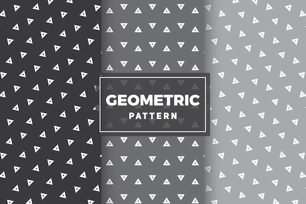 Geometrik Desen Seti. Basit, Minimalist Tasarımlar.