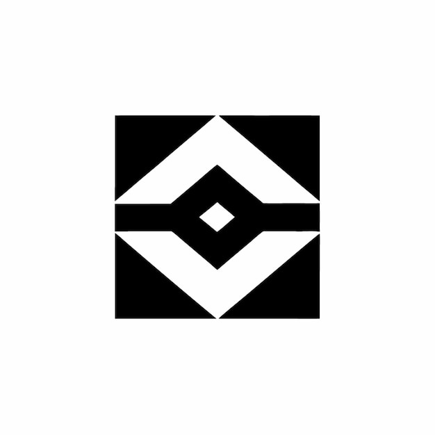 Geometrik Siyah Beyaz Desen