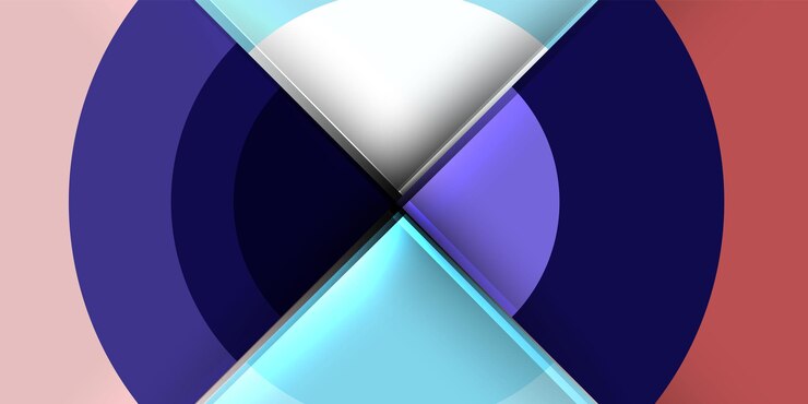 Vektor geometrisk baggrund med cirkler og halvcirkler. vektorillustration til wallpaper, banner, baggrund, kort, bogillustration og landingsside