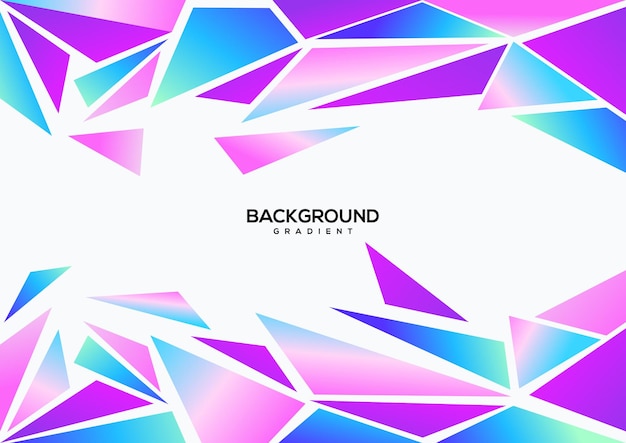 Geometrisk baggrund med farverig form