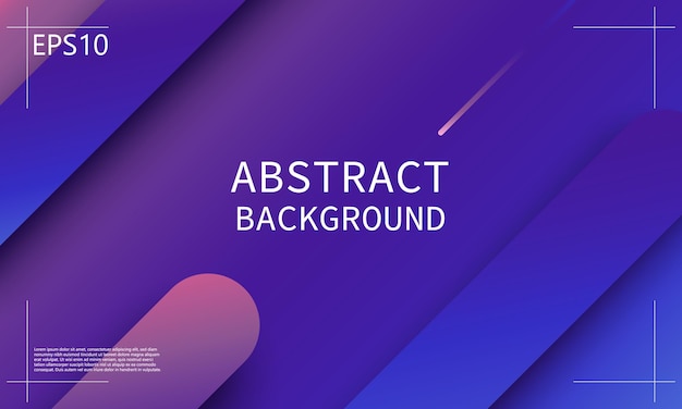 Geometrisk baggrund. Minimalistisk, abstrakt forsidedesign. Kreativt, farverigt wallpaper. Trendy gradient-plakat. Vektorillustration.