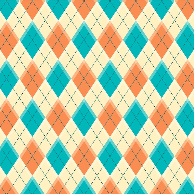 Geometrisk, fladt argyle-mønster