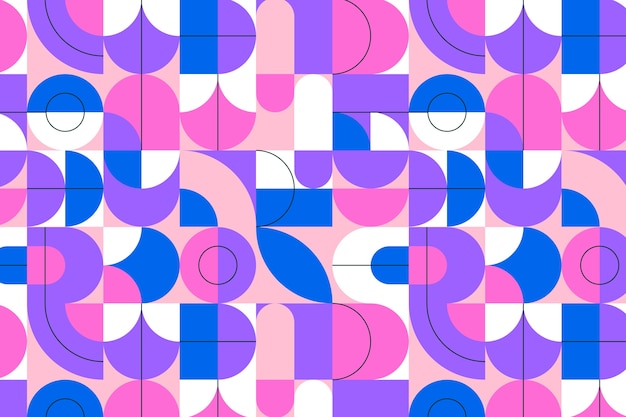 Geometrisk mønster baggrund i fladt design