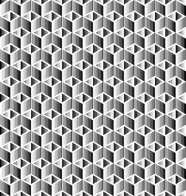 Geometrisk sort-hvidt mønster