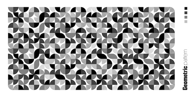 Geometrisk trendy mønster bauhaus stil moderne baggrund med simple elementer retro tekstur med