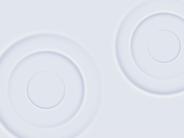 Geometriska knappar i neumorphism-stil Grafiska element i skeuomorph design 3D-vektor