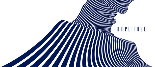 Geometriske baggrunde med minimale parallelle 3D-rendering linjer, vektor abstrakt illustration, cool dimensionelt designelement, funky stil layout til reklamer, plakater, bannere og covers.