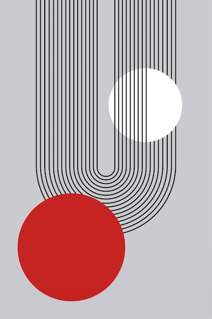 Geometriske regnbuebuer baggrund midten af århundredet moderne regnbue baggrund illustration