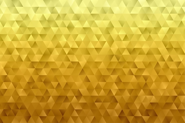 Geometriskt guldmönster. Bakgrundsbild med gyllene low poly-bakgrund.