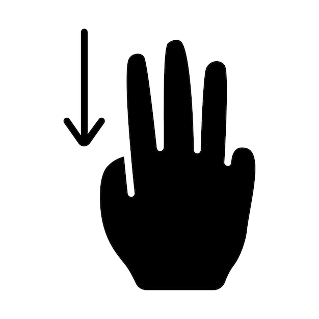 Gesture set icon Swipe tap doubleclick rotate pinch zoom scroll gesture touchscreen interaction user interface hand movement multitouch gesture swipe pinch control