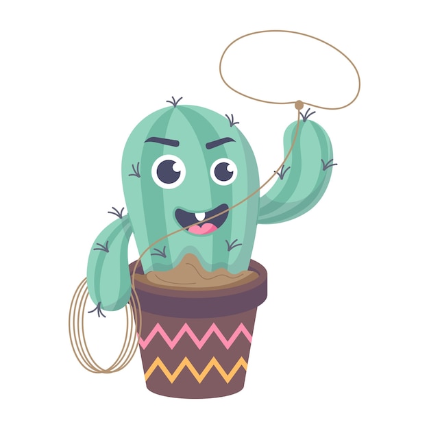 Get your hands on cute cactus flat icon