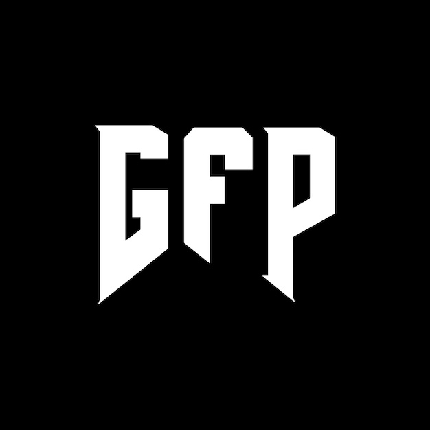GFP letter logo design for technology company GFP logo design black and white color combination GFP logo GFP vector GFP design GFP icon GFP alphabet GFP typography logo design