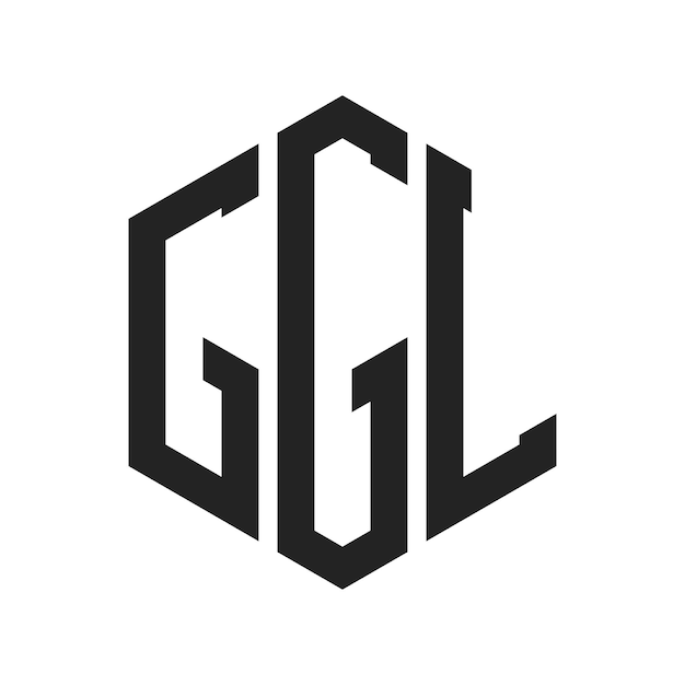GGL Logo Design Initial Letter GGL Monogram Logo using Hexagon shape