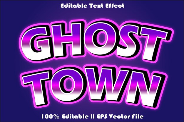 Ghost Town redigerbar texteffekt