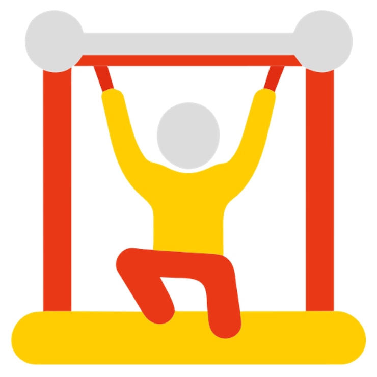 Vektör giant swing icon colored shapes
