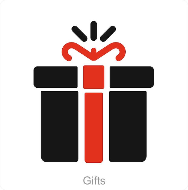gifts and presents icon concept