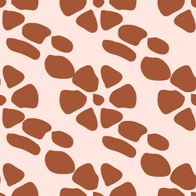 Giraffe fur seamless pattern tropical animal skin texture