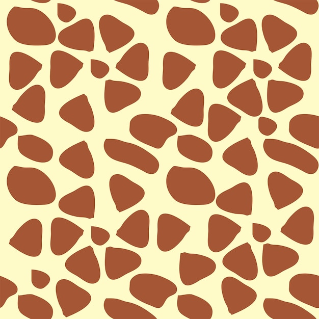 Giraffe fur seamless pattern tropical animal skin texture