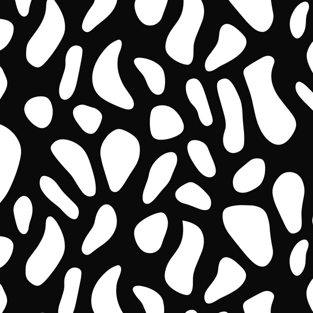 Giraffe skin seamless vector pattern Animal Print Hand Drawn Seamless Vector Pattern