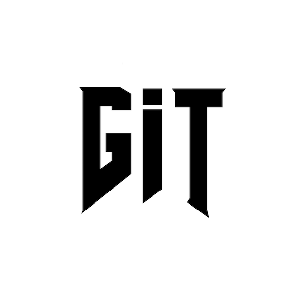 GIT letter logo design for technology company GIT logo design black and white color combination GIT logo GIT vector GIT design GIT icon GIT alphabet GIT typography logo design