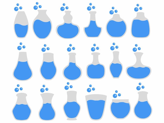 Glass of Water Background Illustration