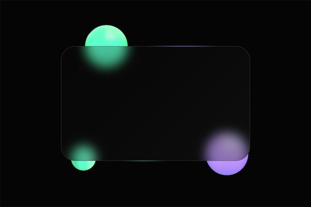 glassmorphing vector transparent gradient banner background