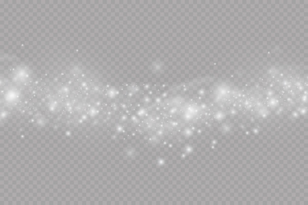Glittering particles of fairy dust dust particle sparkling glitter backgroundGlowing light