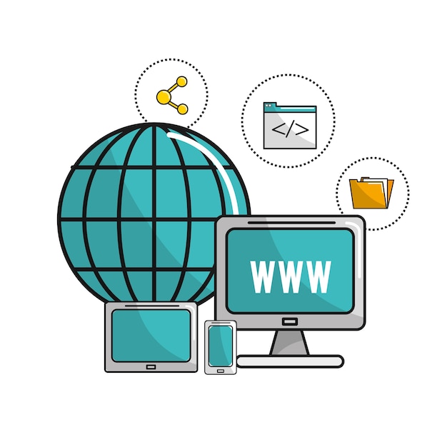 global computers connect data information