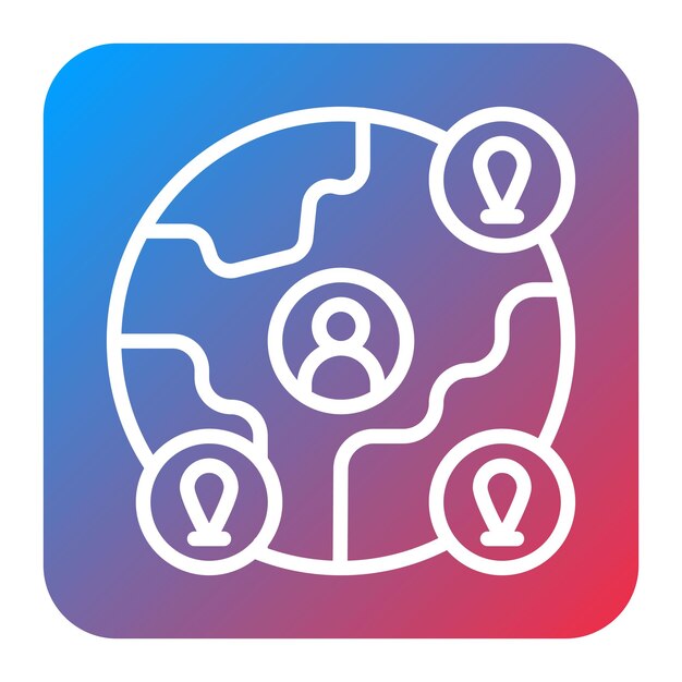Global icon vector image Can be used for Data Science