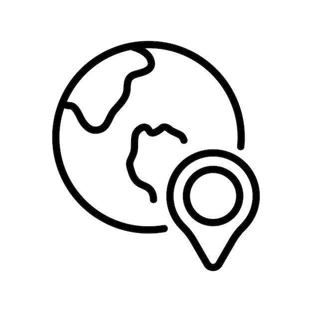 Global location icon