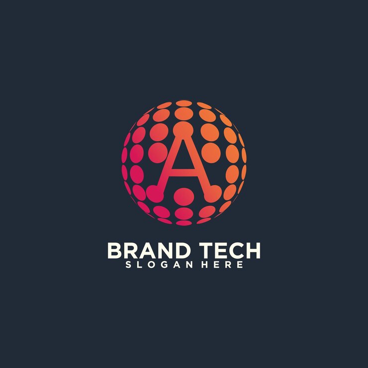 Global logo design premium vector