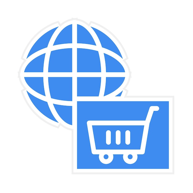 Global Market icon vector image Can be used for Data Science