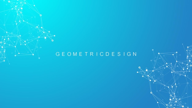 Global network connection banner design template