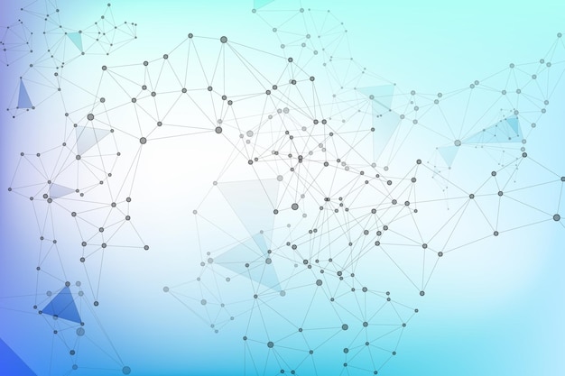 Global network connections with points and lines