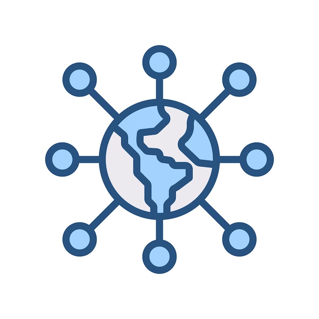 Global network icon