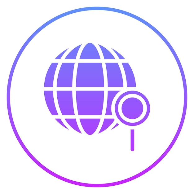 Global Research vector icon illustration of Renewable Energy iconset