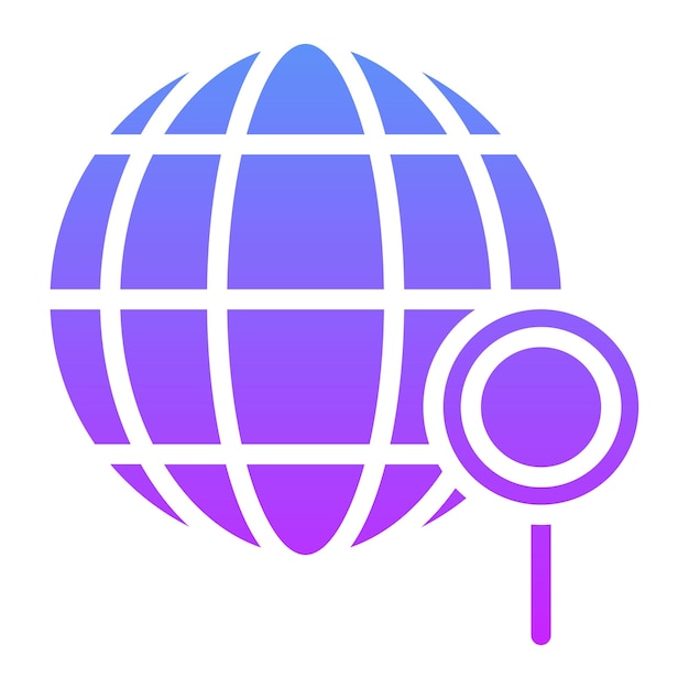 Global Research vector icon illustration of Renewable Energy iconset