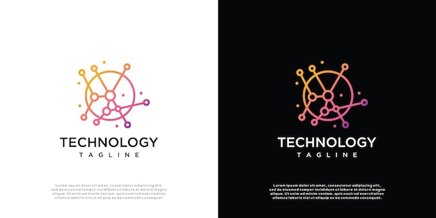 Global technology vector digital logo inspiration Global technology Design Template
