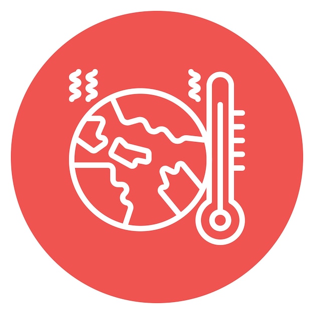 Global Warming icon vector image Can be used for Rainforest