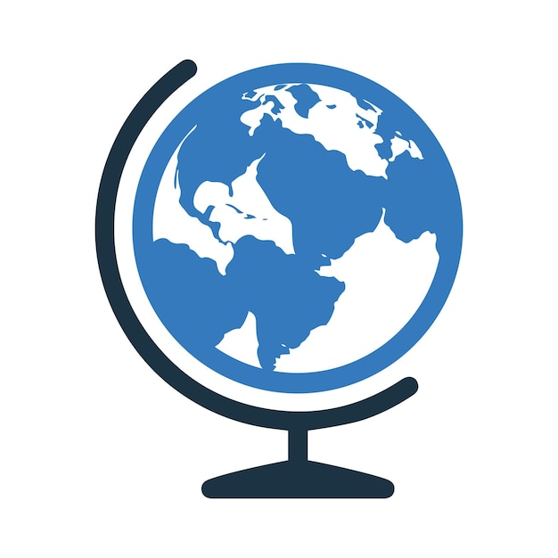 globe icon Simple editable vector design isolated on a white background