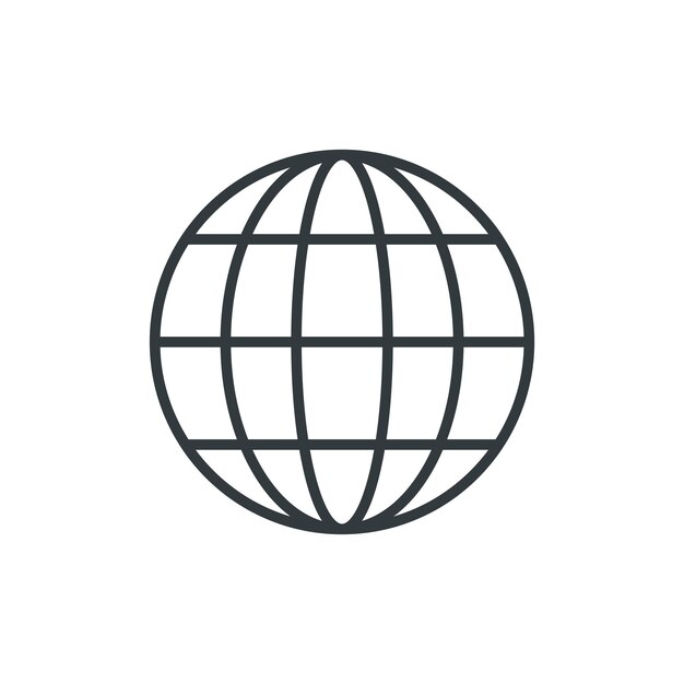 Globe icon vector design templates simple and modern